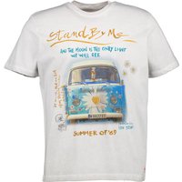 BOB Herren T-Shirt grau Baumwolle von BOB