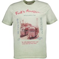 BOB Herren T-Shirt grün Baumwolle von BOB