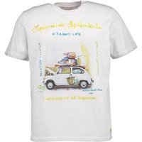BOB Herren T-Shirt beige Baumwolle von BOB