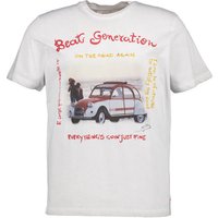 BOB Herren T-Shirt beige Baumwolle von BOB