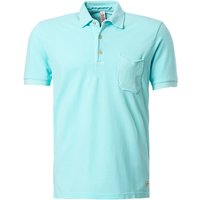 BOB Herren Polo-Shirt blau Baumwoll-Piqué von BOB