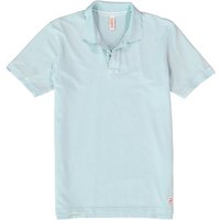 BOB Herren Polo-Shirt blau Baumwoll-Piqué von BOB