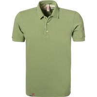 BOB Herren Polo-Shirt grün Baumwoll-Piqué von BOB