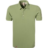 BOB Herren Polo-Shirt grün Baumwoll-Piqué von BOB