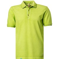 BOB Herren Polo-Shirt grün Baumwoll-Piqué von BOB