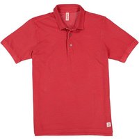 BOB Herren Polo-Shirt rot Baumwoll-Piqué von BOB