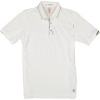 BOB Herren Polo-Shirt weiß Baumwoll-Piqué von BOB