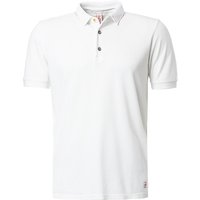 BOB Herren Polo-Shirt weiß Baumwoll-Piqué von BOB