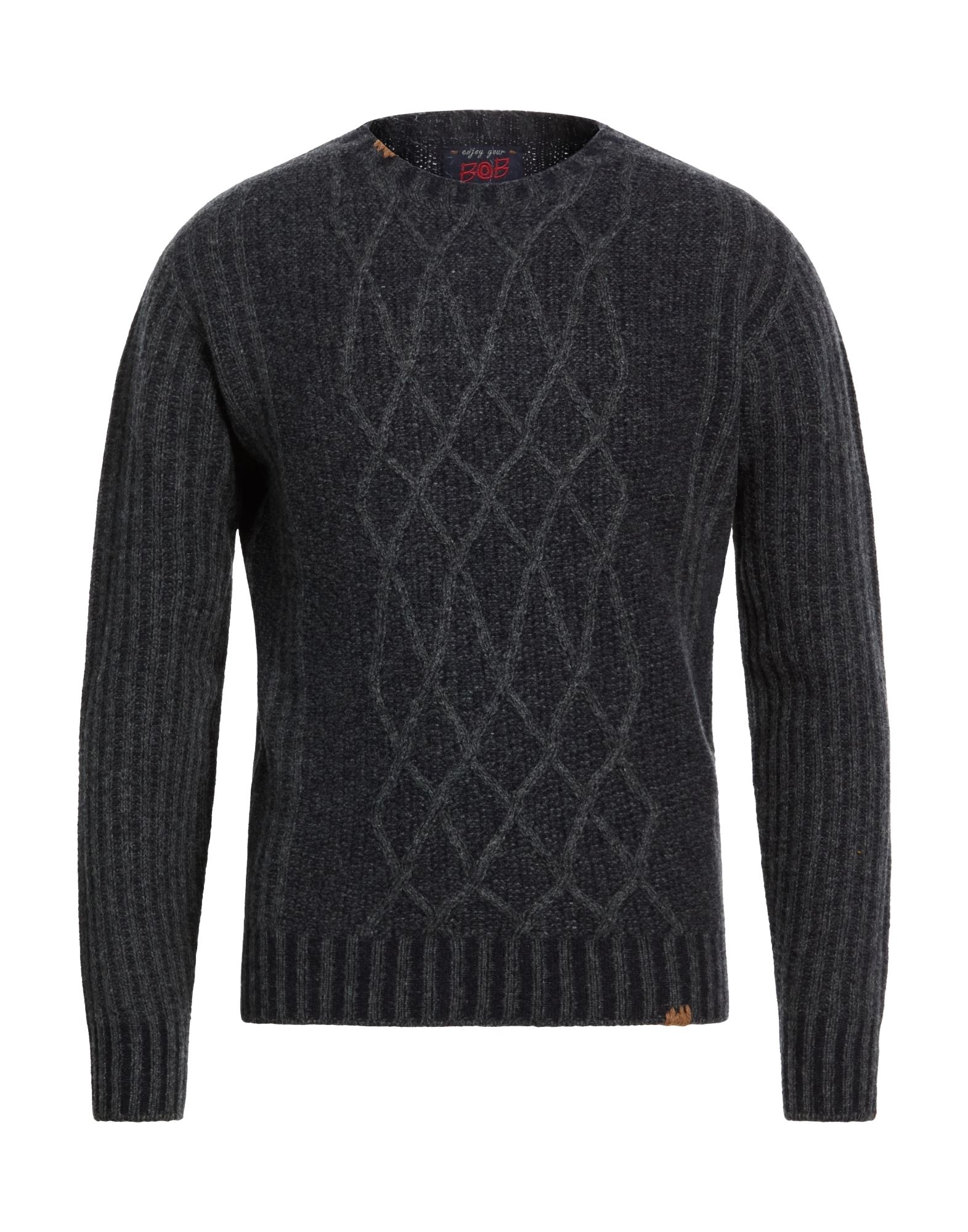 BOB Pullover Herren Braungrau von BOB