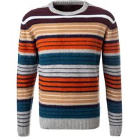 BOB Herren Pullover mehrfarbig Wolle Gestreift von BOB