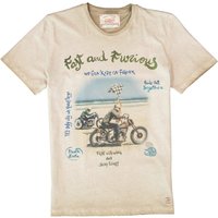 BOB Herren T-Shirt braun Baumwolle von BOB