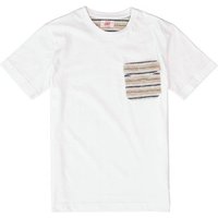 BOB Herren T-Shirt weiß Baumwolle von BOB