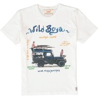 BOB Herren T-Shirt weiß Baumwolle von BOB