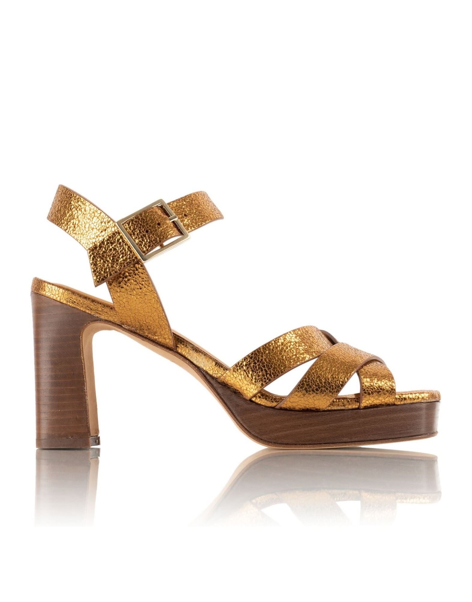 BOBBIES Sandale Damen Gold von BOBBIES