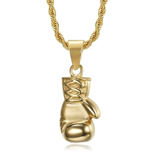 BOBIJOO JEWELRY - Anhänger Halskette Boxhandschuh Edelstahl Vergoldet Mann Frau Kette enthalten BOBIJOO JEWELRY - Anhänger Halskette Boxhandschuh Edelstahl Vergoldet Mann Frau Kette enthalten von BOBIJOO JEWELRY