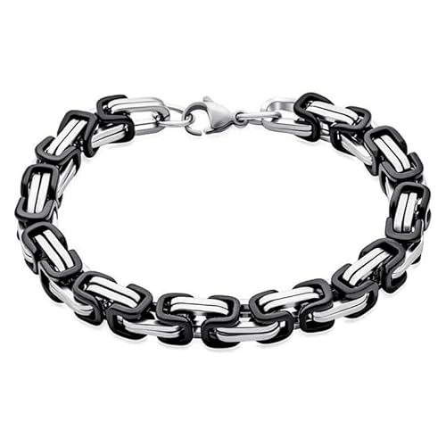 BOBIJOO JEWELRY - Bracelet Homme Maille Byzantine Acier inoxydable Argent Noir fin 9mm 21cm BOBIJOO JEWELRY - Bracelet Homme Maille Byzantine Acier inoxydable Argent Noir fin 9mm 21cm von BOBIJOO JEWELRY