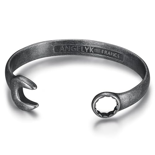 BOBIJOO JEWELRY - Bracelet clé Plate Homme Femme Acier inoxydable Retro Vintage Mécanicien Biker - Retro - 70mm BOBIJOO JEWELRY - Bracelet clé Plate Homme Femme Acier inoxydable Retro Vintage Mécanicien Biker - Retro - 70mm von BOBIJOO JEWELRY