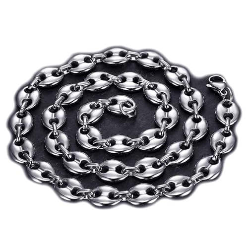 BOBIJOO JEWELRY - Collier Chaîne Grain de Café Homme Femme Acier INOX Argenté 4 Tailles au Choix - Versilbert 11mm BOBIJOO JEWELRY - Collier Chaîne Grain de Café Homme Femme Acier INOX Argenté 4 Tailles au Choix - Versilbert 11mm von BOBIJOO JEWELRY
