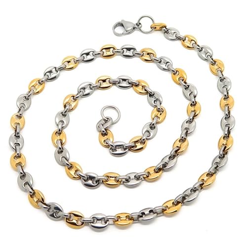BOBIJOO JEWELRY - Fin Collier Chaîne Grain de Café Homme ou Femme Acier Argent Or 6x8mm 60cm 30gr BOBIJOO JEWELRY - Fin Collier Chaîne Grain de Café Homme ou Femme Acier Argent Or 6x8mm 60cm 30gr von BOBIJOO JEWELRY