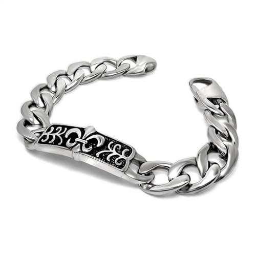BOBIJOO JEWELRY - Gourmette Bracelet Fleur de LYS Templiers Chevaliers Acier Inoxydable Argenté BOBIJOO JEWELRY - Gourmette Bracelet Fleur de LYS Templiers Chevaliers Acier Inoxydable Argenté von BOBIJOO JEWELRY