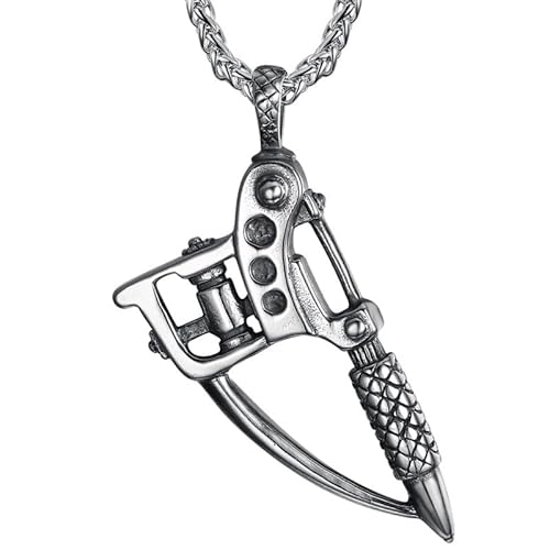BOBIJOO JEWELRY - Grand pendentif Machine à tatouer Tatouage Tatoueur Acier inoxydable Chaîne 70cm BOBIJOO JEWELRY - Grand pendentif Machine à tatouer Tatouage Tatoueur Acier inoxydable Chaîne 70cm von BOBIJOO JEWELRY