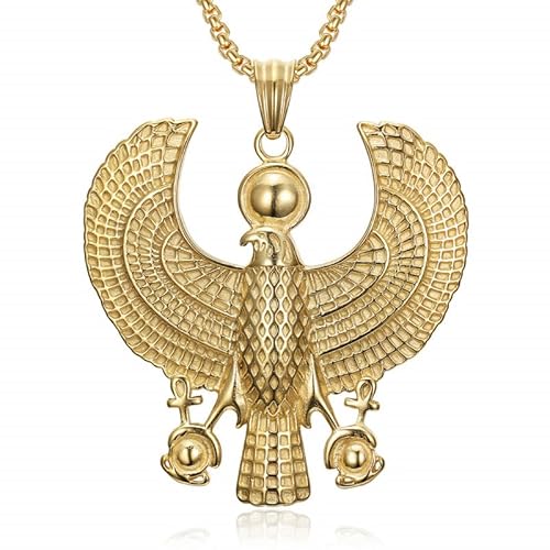 BOBIJOO JEWELRY - Große Anhänger Halskette Ägyptischen falcon Horus Solar Tutanchamun Schutz Edelstahl Gold BOBIJOO JEWELRY - Große Anhänger Halskette Ägyptischen falcon Horus Solar Tutanchamun Schutz Edelstahl Gold von BOBIJOO JEWELRY