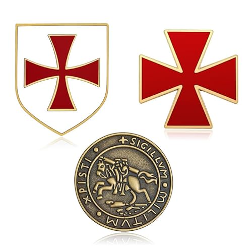 BOBIJOO JEWELRY - Lot ensemble de 3 pin's Ordre des Chevaliers Templiers Sceau Croix Blason Rouge BOBIJOO JEWELRY - Lot ensemble de 3 pin's Ordre des Chevaliers Templiers Sceau Croix Blason Rouge von BOBIJOO JEWELRY