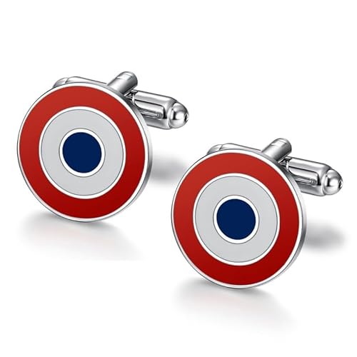 BOBIJOO JEWELRY - Paire de Boutons de Manchette Cocarde France Drapeau Email von BOBIJOO JEWELRY