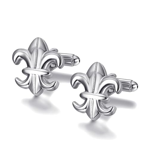 BOBIJOO JEWELRY - Paire de Boutons de Manchette Fleur de Lys France Argenté Lis 19x17mm BOBIJOO JEWELRY - Paire de Boutons de Manchette Fleur de Lys France Argenté Lis 19x17mm von BOBIJOO JEWELRY