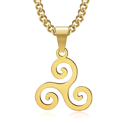 BOBIJOO JEWELRY - Pendentif Collier Chaine Celte Triskèle 3 Branches Bretagne Acier inoxydable Or Doré Plaqué BOBIJOO JEWELRY - Pendentif Collier Chaine Celte Triskèle 3 Branches Bretagne Acier inoxydable Or Doré Plaqué von BOBIJOO JEWELRY