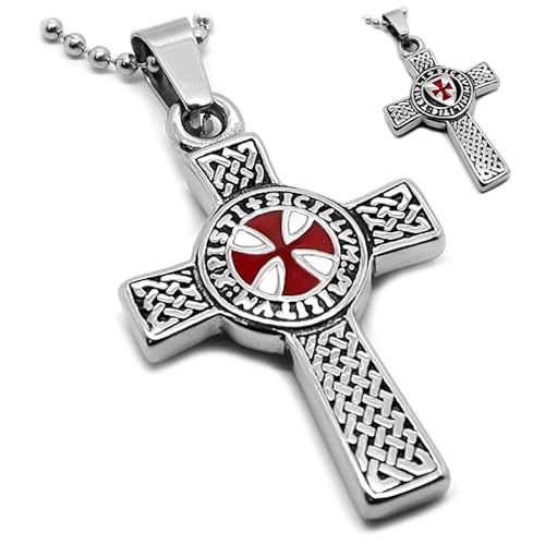 BOBIJOO JEWELRY - Pendentif Collier Devise Templier Croix Latine Pattée Rouge Patriote + Chaîne BOBIJOO JEWELRY - Pendentif Collier Devise Templier Croix Latine Pattée Rouge Patriote + Chaîne von BOBIJOO JEWELRY