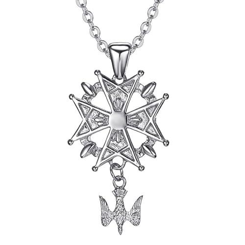 BOBIJOO JEWELRY - Pendentif Collier Homme Médaille Croix Huguenote Protestant Acier 316L Argenté Chaîne BOBIJOO JEWELRY - Pendentif Collier Homme Médaille Croix Huguenote Protestant Acier 316L Argenté Chaîne von BOBIJOO JEWELRY