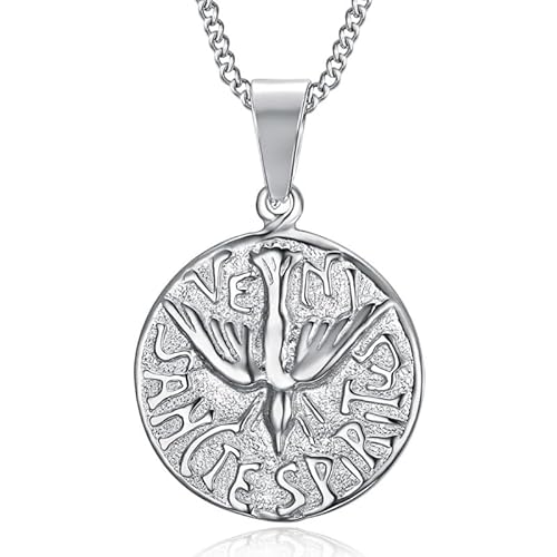 BOBIJOO JEWELRY - Pendentif Collier Médaille Veni Sancte Spiritus Saint Esprit Acier Argenté Chaîne BOBIJOO JEWELRY - Pendentif Collier Médaille Veni Sancte Spiritus Saint Esprit Acier Argenté Chaîne von BOBIJOO JEWELRY