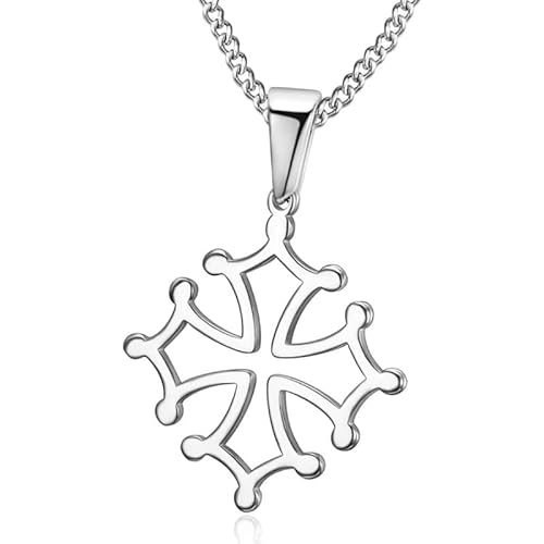 BOBIJOO JEWELRY - Pendentif Croix d'Occitanie Languedoc Occitane Toulouse Collier Argenté Acier 316L Chaîne BOBIJOO JEWELRY - Pendentif Croix d'Occitanie Languedoc Occitane Toulouse Collier Argenté Acier 316L Chaîne von BOBIJOO JEWELRY