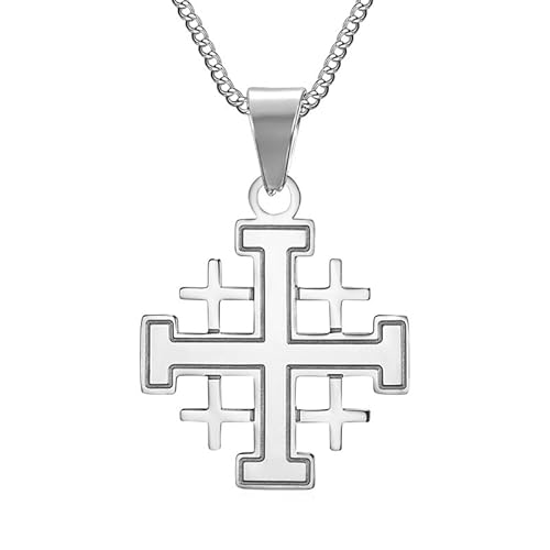 BOBIJOO JEWELRY - Pendentif Homme Templier Ordre Croix de Jerusalem Acier Inoxydable 316L Argenté Chaîne BOBIJOO JEWELRY - Pendentif Homme Templier Ordre Croix de Jerusalem Acier Inoxydable 316L Argenté Chaîne von BOBIJOO JEWELRY