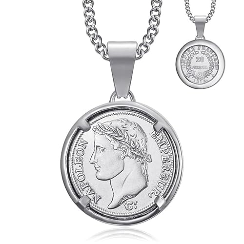 BOBIJOO JEWELRY - Pendentif Napoléon 1er 1812 Acier Inoxydable Argenté Réplique pièce Avec chaîne de 60 cm BOBIJOO JEWELRY - Pendentif Napoléon 1er 1812 Acier Inoxydable Argenté Réplique pièce Avec chaîne de 60 cm von BOBIJOO JEWELRY