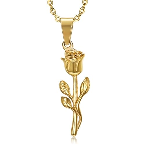 BOBIJOO JEWELRY - Pendentif Rose Symbole Amour Femme Collier Acier inoxydable Or Chaîne forçat BOBIJOO JEWELRY - Pendentif Rose Symbole Amour Femme Collier Acier inoxydable Or Chaîne forçat von BOBIJOO JEWELRY