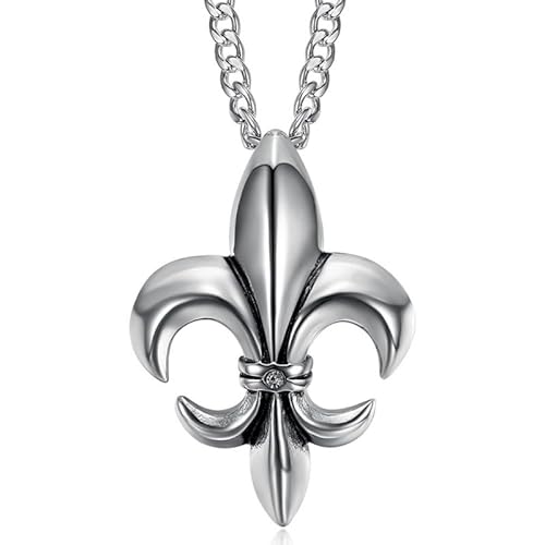 BOBIJOO JEWELRY - Pendentif Fleur de LYS Collier Homme Femme Acier inoxydable Argent Diamant BOBIJOO JEWELRY - Pendentif Fleur de LYS Collier Homme Femme Acier inoxydable Argent Diamant von BOBIJOO JEWELRY