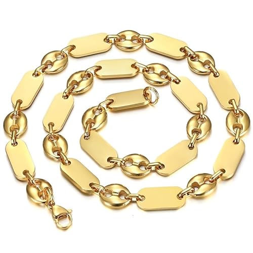BOBIJOO Jewelry - Baptist Kaffeebohnenkette Gold Feingold - Edelstahl - elegant und raffiniert - erhältlich in 7, 9 oder 11 mm - Länge 60 cm BOBIJOO Jewelry - Baptist Kaffeebohnenkette Gold Feingold - Edelstahl - elegant und raffiniert - erhältlich in 7, 9 oder 11 mm - Länge 60 cm von BOBIJOO JEWELRY