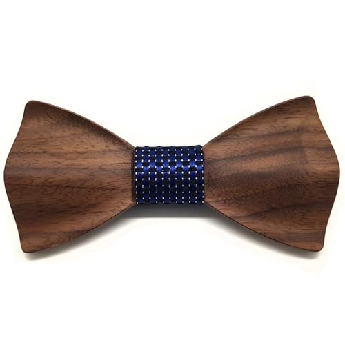 BOBIJOO JEWELRY - Noeud Papillon Bois Naturel 3D Branché Accessoire Homme 6 Modèles Tissu Cuir - One size, N01 von BOBIJOO JEWELRY