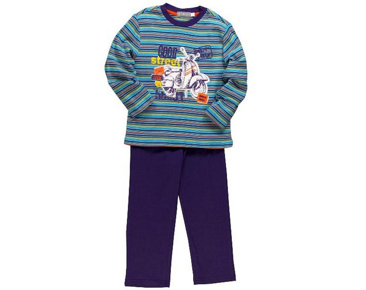 BÒBOLI Pyjama BÒBOLI Jungen Pyjama Schlafanzug lang gestreift (2 tlg) von BÒBOLI