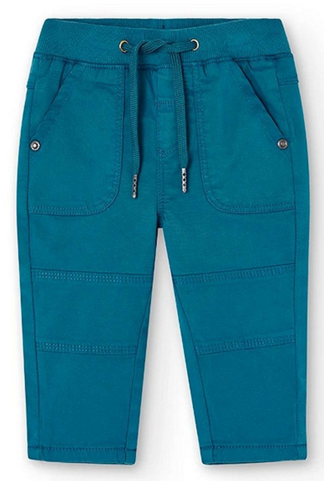 BÒBOLI Thermohose BÒBOLI Hose Gabardine canard blau gefüttert (1-tlg) von BÒBOLI