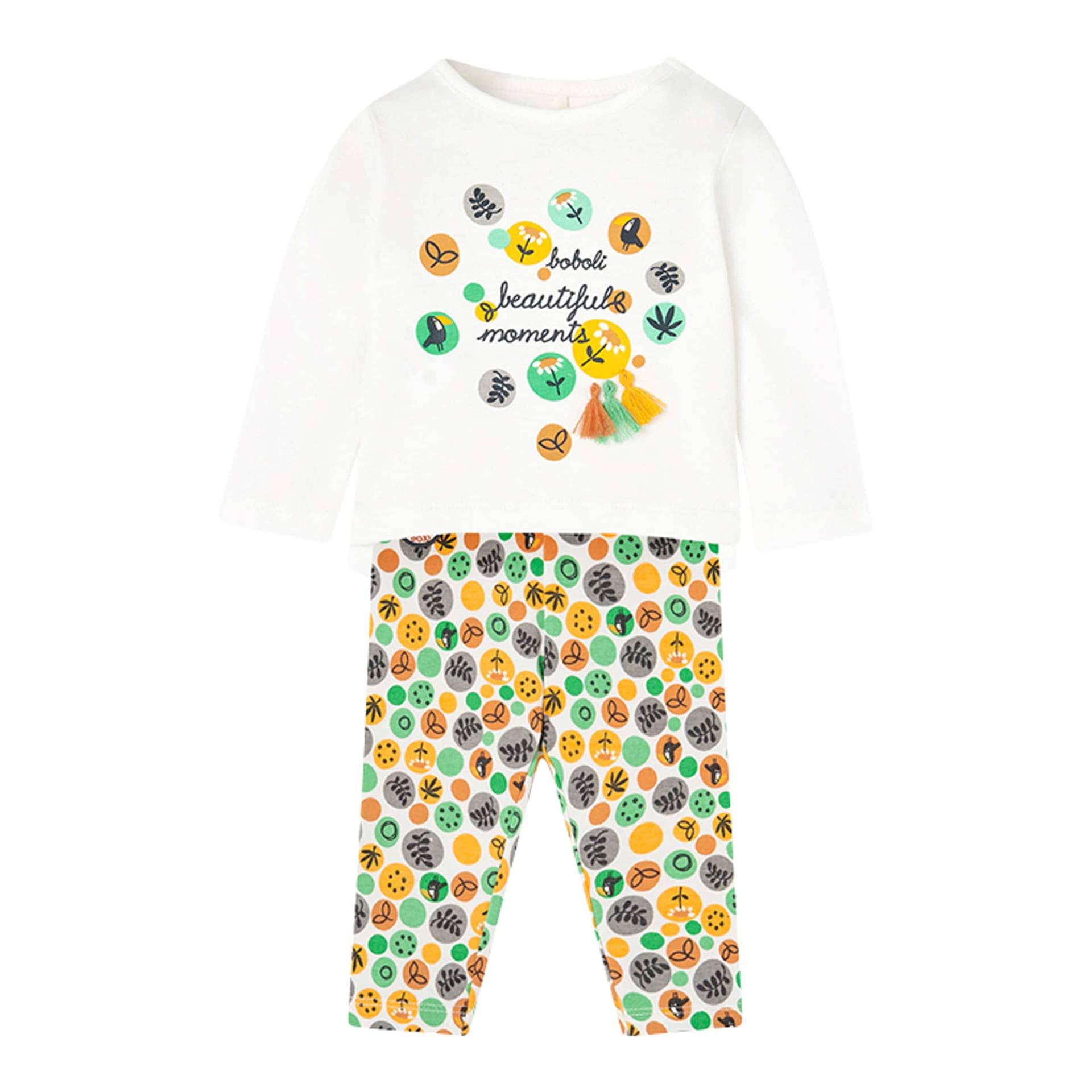 Boboli 2-tlg. Set Shirt langarm und Leggings Beautiful moments von BOBOLI