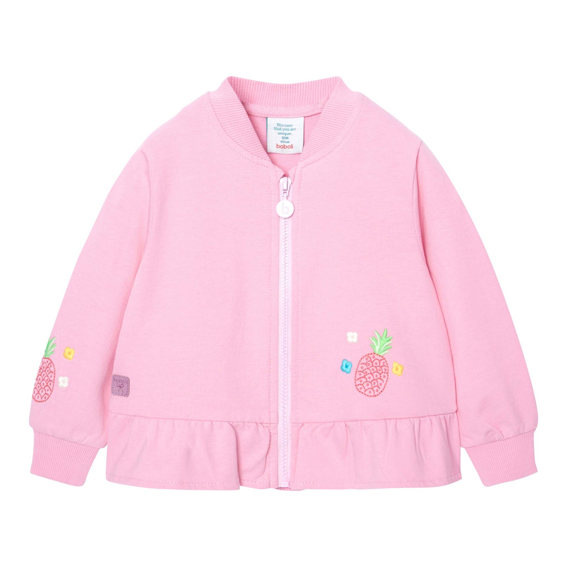 Boboli Sweatjacke Ananas Rüschen von BOBOLI