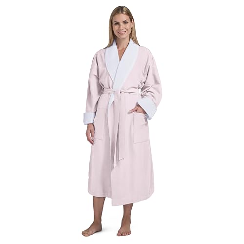Boca Damen-Bademantel aus Mikrofaser, luxuriöser Hotel-Bademantel, lange Spa-Bademäntel für Damen, großzügige Größen, Pink, XX-Large Boca Damen-Bademantel aus Mikrofaser, luxuriöser Hotel-Bademantel, lange Spa-Bademäntel für Damen, großzügige Größen, Pink, XX-Large von BOCA BT TERRY