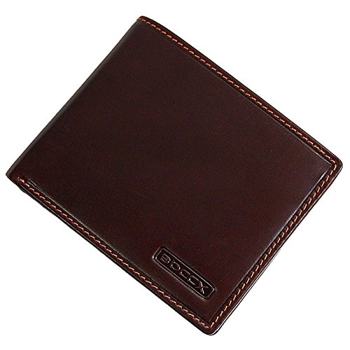 BOCCX Herren Minibörse Leder Geldbeutel Portemonnaie Geldbörse (Braun) von BOCCX