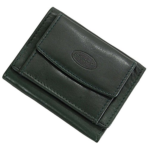 BOCCX Trendige Leder Mini-Geldbörse Geldbeutel Mini Herren Portemonnaie 10025 (Grün) von BOCCX