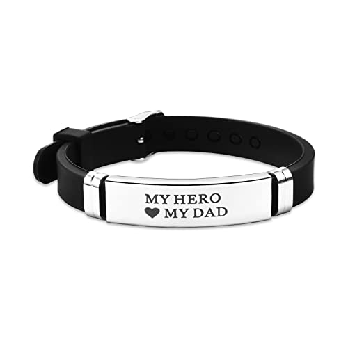 BOCHOI Vatertagsgeschenke Herren Leder Vater Papa Armband von Sohn Tochter Schmuck von BOCHOI