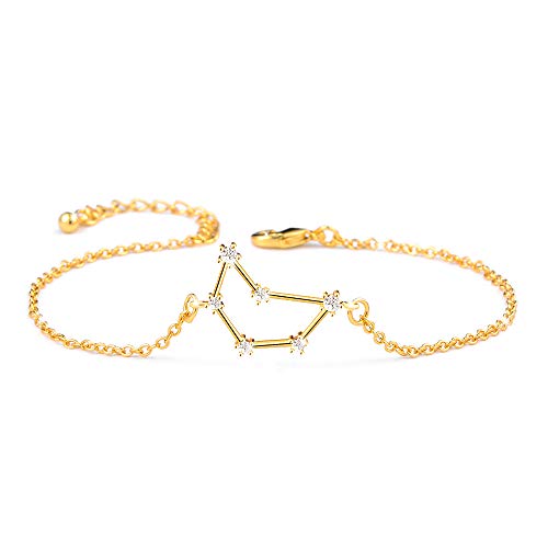 BOCHOI Steinbock Sternzeichen Armbänder für Damen Mädchen, Mama Tochter - Freundin Geschenk Geburtstag Armband, Gold von BOCHOI