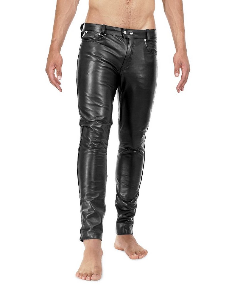 Lederhose Bockle® 1991 Röhre Herren Lederhose Lederjeans Leder Röhre Skinny Leder Jeans von BOCKLE
